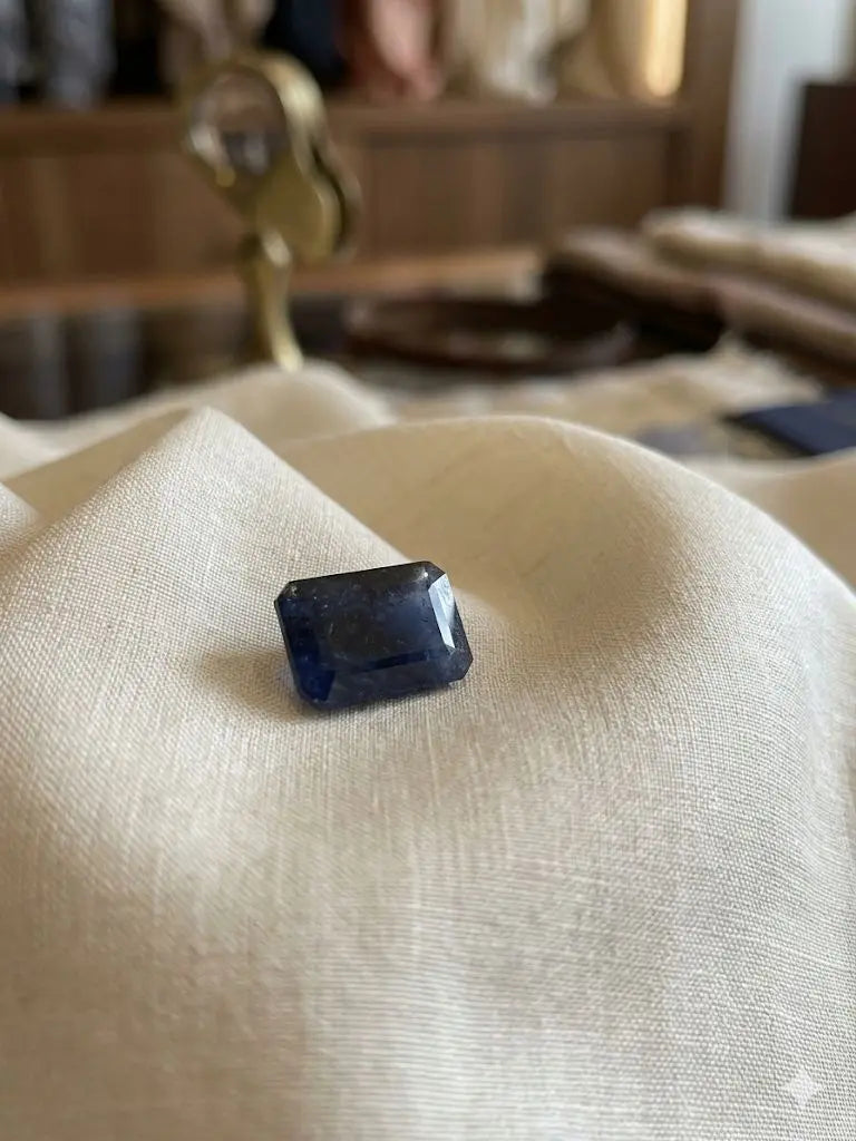 AAA+ Certified Quality Natural Sapphire, Rectangular/Mixed Shaped, Blue Semi-Transparent Colored, Weight 4.75Ct.,Gravity 3.98-4.00 Refractive Index 1.762-1.770 GemKKG-12-0889949